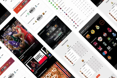 ACB App: diverses pantalles de l'app