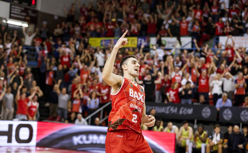 Manresa player celebration