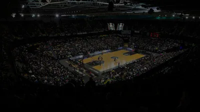 vista superior amb públic del pavelló del Bilbao Arena