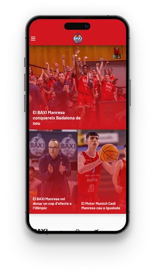 Bàsquet Manresa: web en el móvil