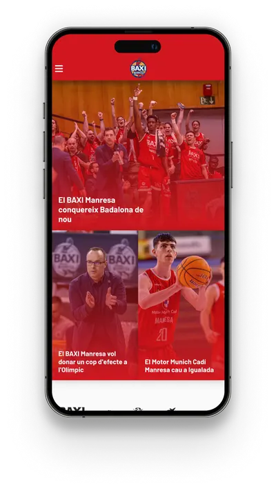 pantalla de portada de la web de bàsquet manresa