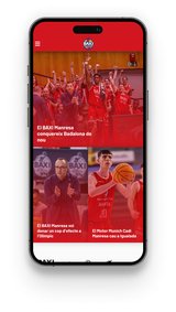 pantalla de portada de la web de basquet manresa