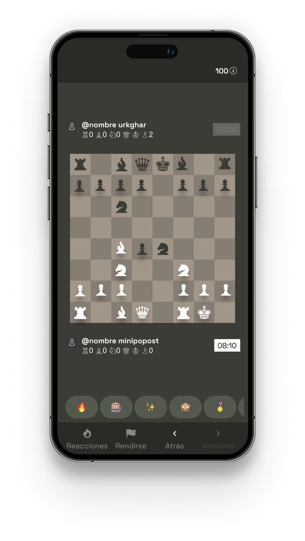 glashh chess game screen