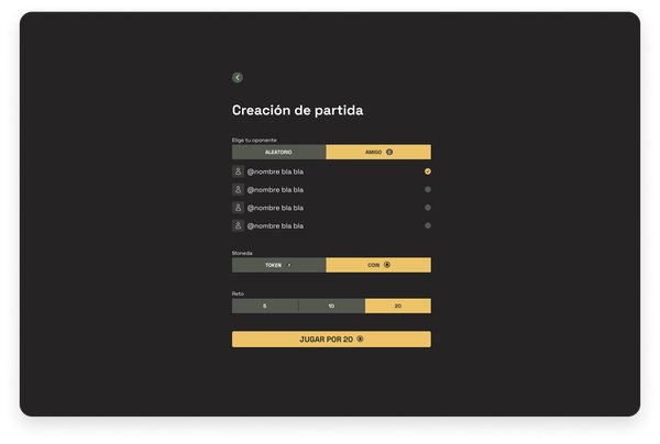 glashh mockup de creación de partida