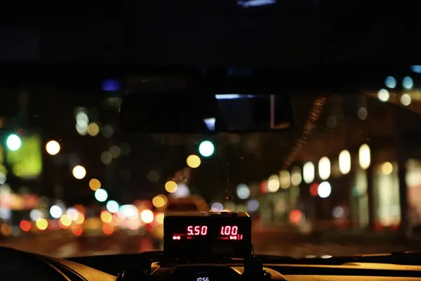 taximeter at night