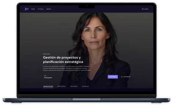 Magistral: course info on the laptop