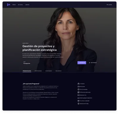 Magistral: presentación de un programa formativo