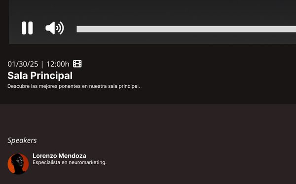 Square One Media Hub player interface details