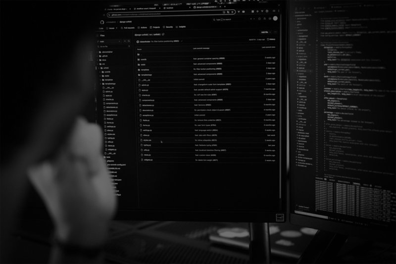 desarollador analizando codigo
